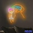 thumbnail image 5 of Handmadetneonsign Dog Drinking Cocktail Neon Sign, Dog Cocktails Neon Light, Bar Pub Wall Art 94971, 5 of 5