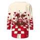 thumbnail image 4 of Xuyuer Valentine T Shirts Love Heart Printed Graphic Tee Tops Women's Casual 3/4 Sleeve T-Shirts Round Neck Cute Tunic Tops Basic Tees Blouses Business Work Tee Top Spring Shirts, 4 of 6