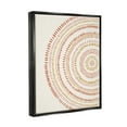 thumbnail image 3 of Stupell Industries Boho Circle Striped Pattern Abstract Red Yellow Tones Jet Black Framed Floating Canvas Wall Art, 16x20, by Nancy McKenzie, 3 of 9