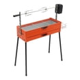 thumbnail image 4 of BBQ Grill Charcoal Barbecue Grill Camping Barbecue Grill with Detachable Table, 4 of 21
