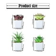thumbnail image 3 of Gnwei Fake Plants Potted Artificial Plants, Mini Faux Plants in White Pots Greenery Décor for Home Office Table Shelf Bathroom Farmhouse Indoor Decoration, 3 of 9