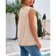 thumbnail image 3 of FreshPretty Women's Sleeveless Sweater Vest Summer Crew Neck Ribbed Knit Lightweight Pullover Casual Loose Fit Tank Tops, 3 of 8