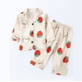 thumbnail image 2 of Bovxnpu Girls Sleepwear 2 Piece Loungewear Set Toddler Graphic Loungewear Short Sleeve Pants Kids Casual Home Outfit Set, 2 of 7