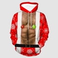 thumbnail image 2 of EHQJNJ Women's Hoodies Blanket Women 3D Funny and Cute Christmas Printed Long Sleeve Hoodie Sweatshirts Merry Christmas Long Sleeve Outfit Hoodie Pullover Couple Casual Sports Pocket Hooded Sweater, 2 of 3