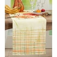 thumbnail image 2 of Fennco Styles Pumpkins Design Cotton Table Runner 16" W x 72" L - Multicolor Harvest Table Cover for Thanksgiving, Fall Festivals, Family Gatherings, Special Events and Home Décor, 2 of 3