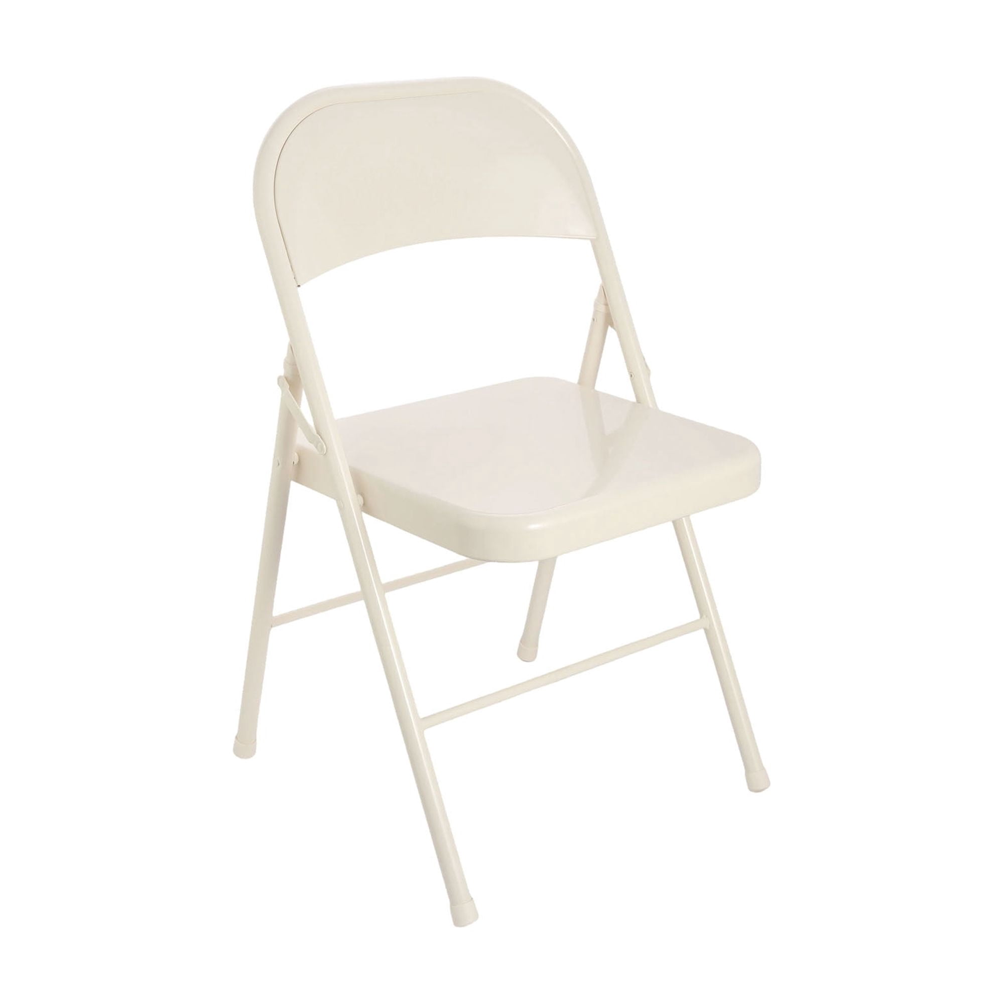 (6 pack) Mainstays Metal Folding Chair, Cream