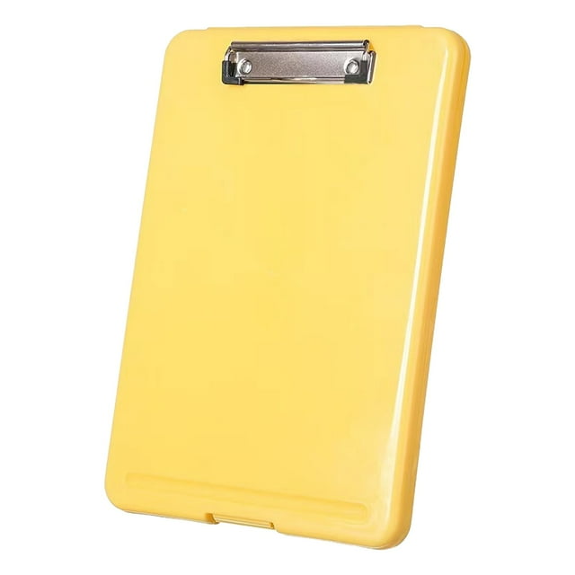 Trendy Tool Kit for Home, Clipboard with Storage Organization Box with Pen Holder and Legal Paper Folder Side Opening Profile Clip for Teachers