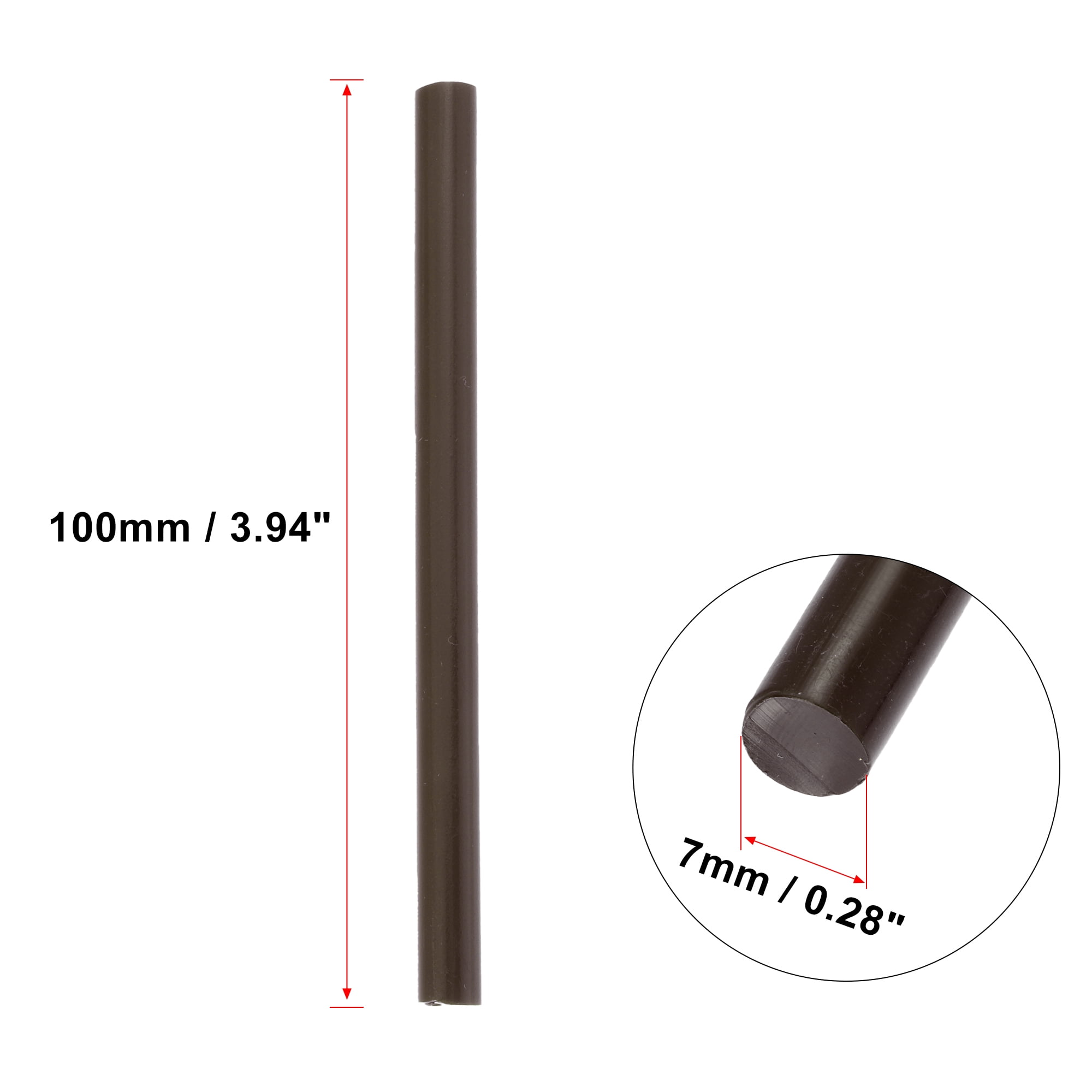 Unique Bargains 36pcs Paintless Repair Hot Melt Glue Sticks Universal Brown 7 x 100mm