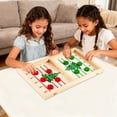 thumbnail image 2 of Montessori Learning Toys Wooden Fast Sling Puck Game Board Tabletop Game with Christmas Tree Print for Family and Party Entertainment Activities, 2 of 5