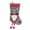 Gray, variant on huayou Bright Red Felt Christmas Stocking with Gnome Reindeer Antler Doll, Star Pattern, for Indoor Mantel Front Wall Holiday Gift Candy Storage Decoration
