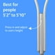 thumbnail image 2 of Muletas de aluminio Medline para adultos y personas mayores, ayuda para caminar, capacidad de peso de 136 kg, 1 par, tallas de 1,57 m a 1,78 m, 2 of 5