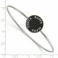 thumbnail image 2 of Sterling Silver Official Licensed Greek Sororities 7in Kappa Alpha Theta (???) Enameled Slip-on Bangle, 2 of 5