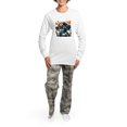 thumbnail image 4 of CafePress - Kawaii Style Illustration - Women's Long Sleeve Relaxed Fit Cotton Light Pajama Set, 4 of 7