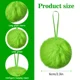 thumbnail image 3 of Juego de pompones de piel sintética de Navidad de 2,3 pulgadas con pompones verdes, adornos de bolas de peluche para colgar en el árbol de Navidad, 3 of 5