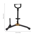 thumbnail image 3 of SHISUYAN Foladble Saxophone Storage Rack Alto Saxophone Display Stand Iron Tenor Sax Stand, 3 of 8