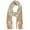 Beige, variant on CTM  Drop Dye Lurex Winter Scarf (Women)