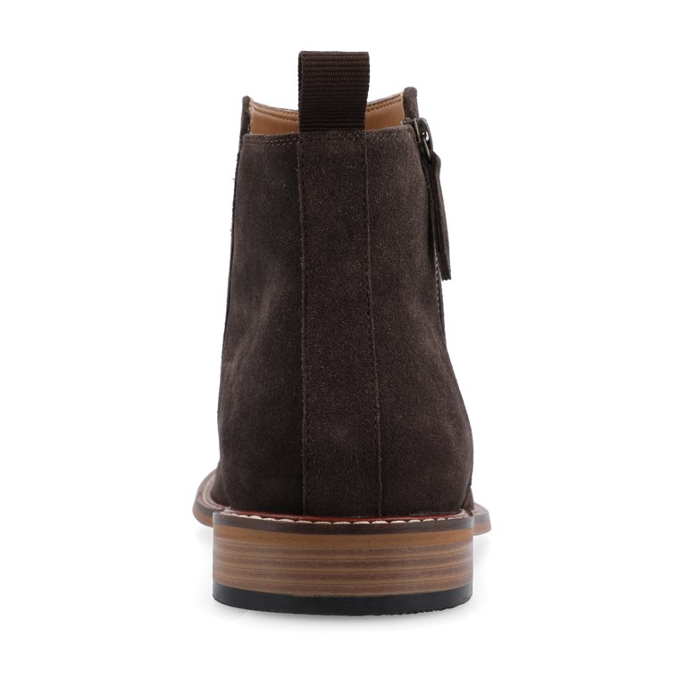 Thomas & Vine Men Rami Zip Up Ankle Boots Size US 13M Brown Suede Thomas & Vine Rami Plain Toe Zip Boot - Walmart Business  main image 4