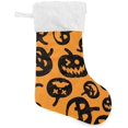 thumbnail image 5 of SKYSONIC Christmas Stocking Personalized Halloween Large Candy Stocking Hanging Gift Xmas Stockings Decoration 2 PCS for Family Holiday Party Ornaments Decor Fireplace, 5 of 7