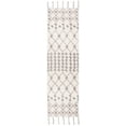 thumbnail image 2 of SAFAVIEH Casablanca Victoria Moroccan Wool Runner Rug, Ivory/Silver, 2'3" x 8', 2 of 9