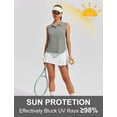 thumbnail image 3 of Pinspark Golf Polo Shirts for Women UV Protection Tennis Tank Top Sleeveless V Neck Active Tops Quick Dry, 3 of 6