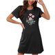thumbnail image 1 of Camisón corto de talla grande para mujer, camisón de manga corta con estampado de pecho a la moda, camisón para mujer, 1 of 2