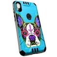 thumbnail image 1 of DALUX Silver Combat Slim Phone Case CoverCompatible with Lively Jitterbug Smart3 (2021) - Teal Sugar Boston Terrier, 1 of 2