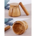 thumbnail image 4 of 2pcs Useful Kitchen Household Garlic Pugging Pot Pedestal Bowl Mortar and Pestle Set for Home Restaurant (M Size), 4 of 8