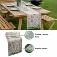 thumbnail image 5 of Easter Table Runner - 36 Inch Long, Kitchen Dining Table Runner Dresser Scarves, Spring Bunny Botanical Flowers Herbs Eggs Plaid Farmhouse Decor for Coffee Tables Wedding Party Banquet, 5 of 8
