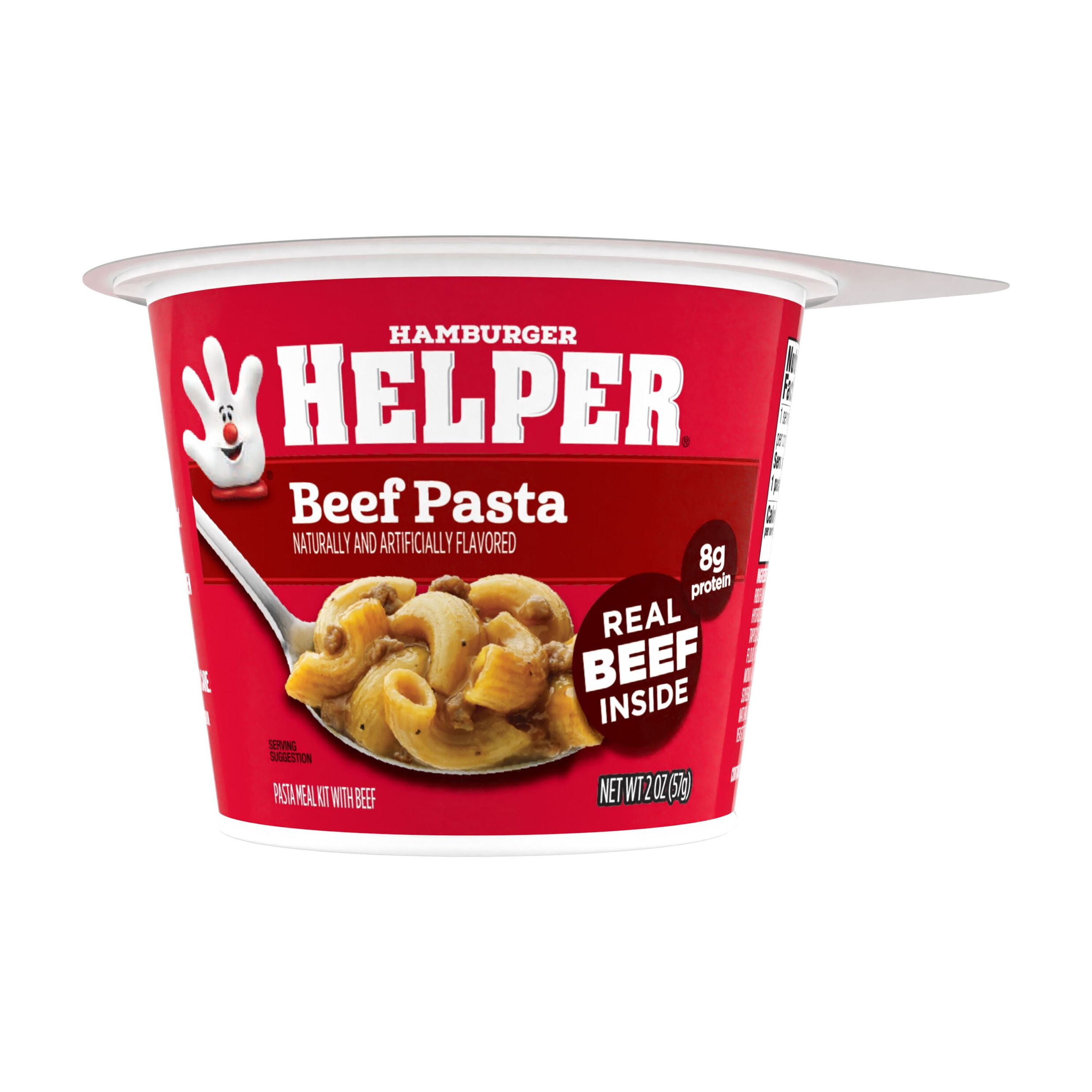 (6 pack) Hamburger Helper Beef Pasta, 2 oz Microwave Cup, Shelf Stable (Dried)