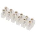 thumbnail image 3 of Tira de bloque de terminales de 20 piezas, conector de cable tipo pasante ignífugo, suministros industriales de 10A (6 en 6 salidas), 3 of 5