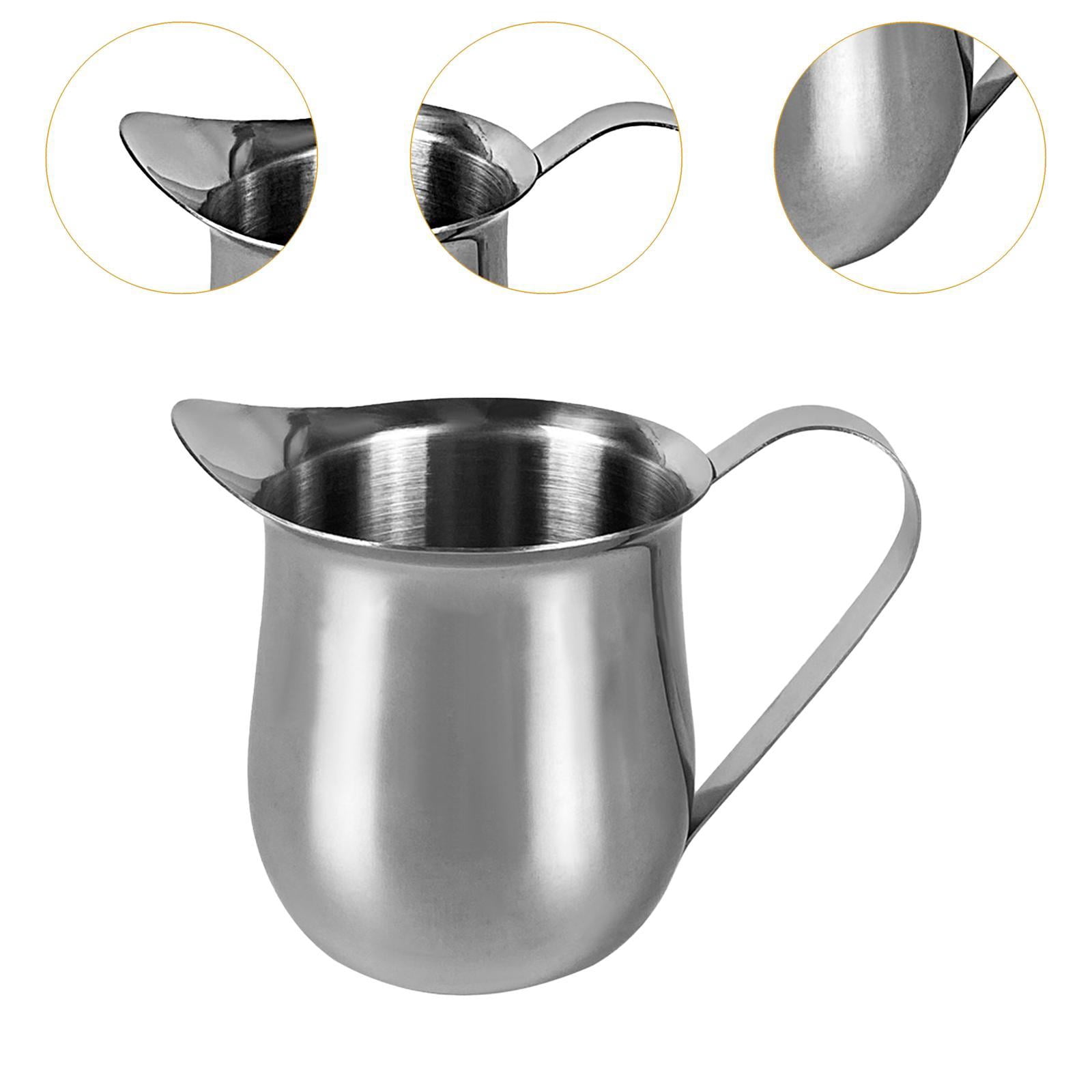 Fiocias 6 Pieces Creamer Pitcher Milk Frothing Pitcher Espresso Accessories Milk Pitcher 240ML