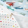 thumbnail image 4 of Erosebridal Colorful Cartoon Airplane Twin Bedding,Multicolor Aircraft Theme Duvet Cover Set For Boys Kids 2pcs,No Comforter,Reversible, 4 of 6