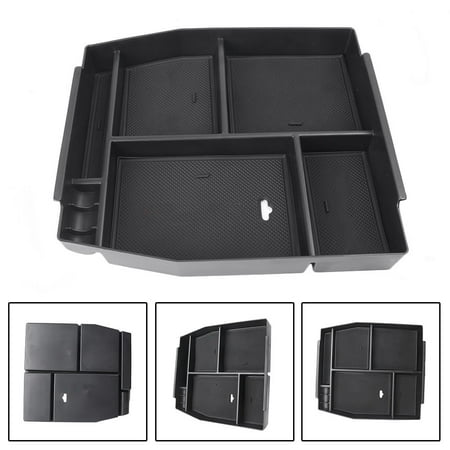 2002 F150 Center Console GZYF Interior Center Console Armrest Storage Box Holder for Ford F150 F-150 2015-2017, Black ()