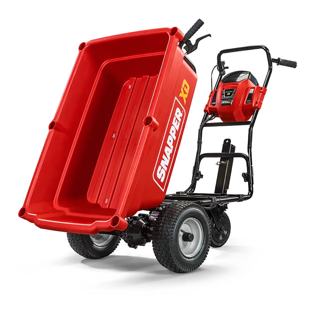 Snapper XD Steel Garden Cart with Self-Propelled Operation and 3.7 Cu Ft Capacity