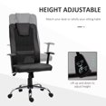thumbnail image 4 of Vinsetto Ergonomic Office Chair, Mesh Desk Chair w/ Headrest, Black, 4 of 10