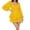 Yellow, variant on Women's Sequin Jumpsuit, Women's Fashion Jumpsuit with Elegant Ruffle Layer Design and Tie Detail Long Sleeve Mini Romper S Yellow