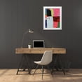 thumbnail image 3 of Cartissi  25x32 White Modern Wood Framed Museum Art Print Titled - Pink Blocks IV, 3 of 4