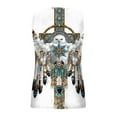 thumbnail image 4 of PVCS Womens Tops Women's Retro Ethnic Style Feather Tassels Printed Sleeveless Tank Tops, 4 of 5