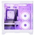 thumbnail image 6 of Hoengager King Gaming PC AMD Ryzen 5 5500 6-Core 3.6 GHz,Radeon RX 6500 XT 4GB, 16GB DDR4 ,1TB PCIe SSD ,ARGB Software, Windows 11 Prebuilt PC-White, 6 of 15