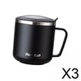 thumbnail image 1 of Taza de agua Macarena de acero inoxidable 304 Sellada de 400ml color negro, 1 of 8
