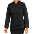 thumbnail image 6 of On The Line Women's Classic Long Sleeve Chef Coat - Chef Coat Women, Black Chef Coat, Women's Chef Jackets, Womens Chef Coat, Chef Coat, Chef Uniform for Women, 6 of 6