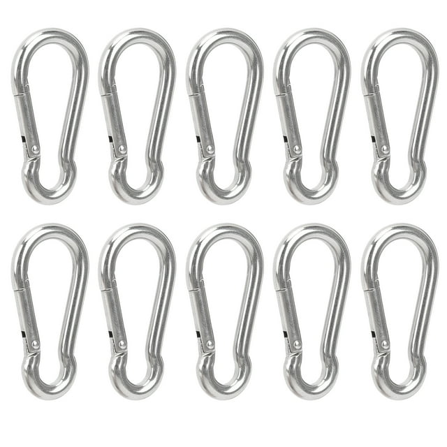 QIILU Tea Tray Tea Trays Spring Hook Stainless Steel Snap Carabiner Safety Rope Hanging Buckle Accessories Green Tea Oolong Tea