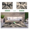 thumbnail image 2 of DEORAB Outdoor Rugs Patio Lightweight Waterproof Mat Plastic Rv Camper Outside Carpet,Black&Beige,5'x8', 2 of 9
