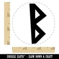 thumbnail image 2 of Norse Viking Dwarven Rune Letter B Self-Inking Rubber Stamp Ink Stamper - Green Ink - Small 3/4 Inch, 2 of 7