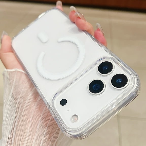 Kryonix For iPhone 17 Pro Max Case, MagSafe-Compatible, Transparent Shock-Absorbing Protective Cover, Clear Magnetic Phone Shell with Strong Drop Defense,Clear