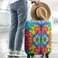 thumbnail image 2 of Vibrant Tie Dye Symmetry Luggage Cover Fashion Suitcase Cover Baggage Covers Fit 25-28 Inch Luggage (Go Travel), 2 of 5