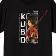 thumbnail image 2 of Kubo And The Two Strings Kubo Squat Pose Adult Black Crew Neck Short Sleeve T-shirt-XL, 2 of 7