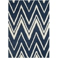 thumbnail image 2 of SAFAVIEH Cambridge Sam Geometric Wool Area Rug, Navy/Ivory, 2' x 3', 2 of 7