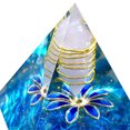thumbnail image 3 of Gema de cristal Pirámide Meditación Curación Hogar Oficina Arte Figura Decorativa (D) Ehuebsd Libre de BPA, 3 of 8