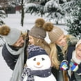 thumbnail image 4 of 12 Pieces Faux Fur Pom Pom Balls Fur Fluffy Pompom Ball with Elastic Loop for Hats Shoes Scarves Gloves Scarves Bag Key Chain Charms Accessories, 4 of 7